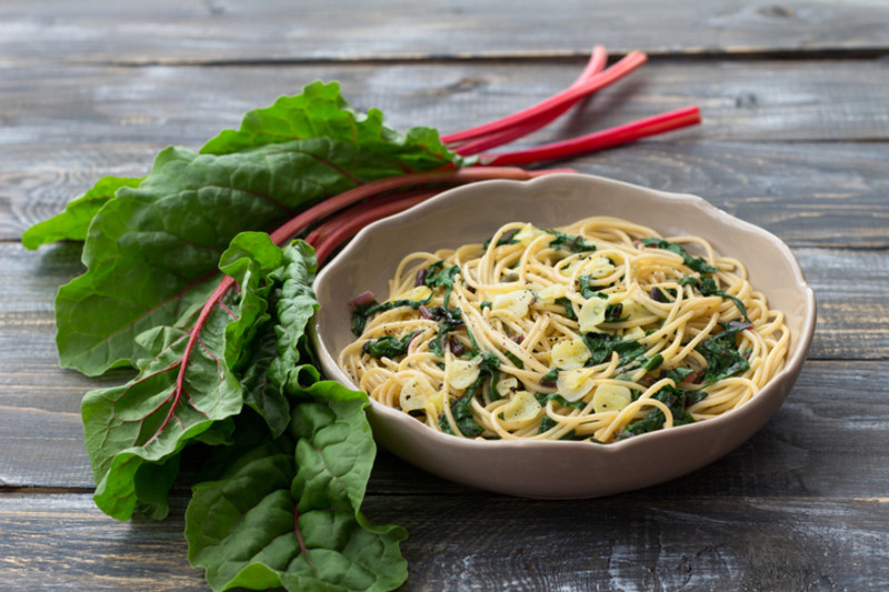 Rezept für Spaghetti mit Krautstiel