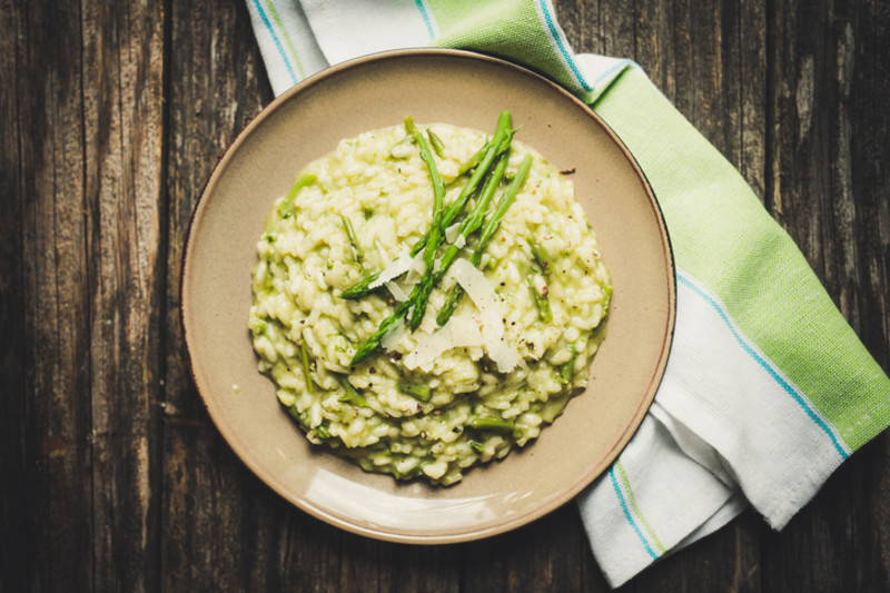 Rezept für Risotto mit Spargeln